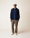 Faguo Ivoy Oxford Hemd Navy Herren Baumwolle blau