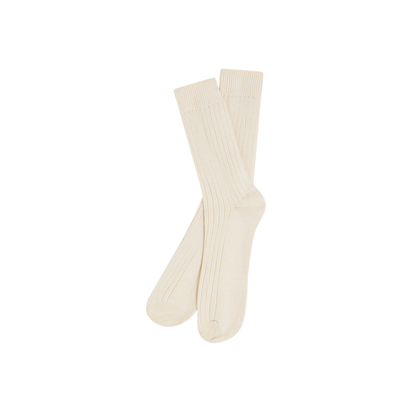 Bask in the Sun Txalupa Sock Ivory Unisex Bio Baumwolle creme