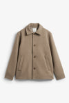 Elvine Ciaran Wool Coat Herren Winterjacke Wolle beige