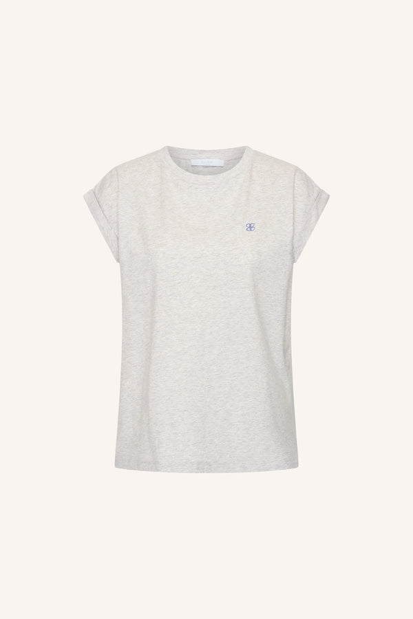 By-Bar Light Grey Melee Tobi Clover Top Damen grau