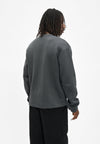 Cleptomanicx Double Crewneck Asphalt Pullover Herren grau