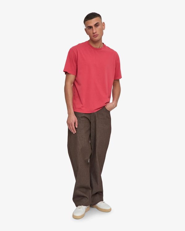 Colorful Standard Oversized T-Shirt Faded Red Herren rot