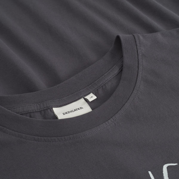 Dedicated Stockholm Doing My Best T-Shirt Bio Baumwolle Shirt grau