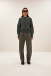 By-Bar Sonny Frosted Olive Mohair Pullover Damen grün