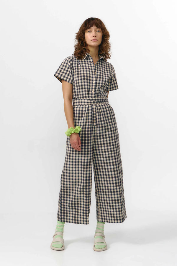 Suite13 Check Grey Alme Jumpsuit Damen kariert