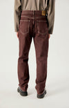 American Vintage Oshow Ballon Stone Raisin Jeans Herren dunkelrot