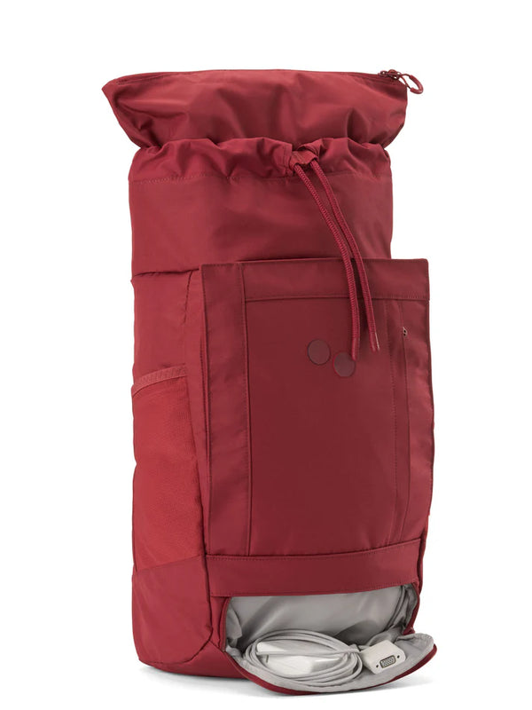 pinqponq Blok Medium Siena Red Backpack Rucksack dunkelrot