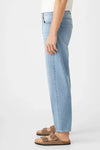 Dawn RISE Relaxed Tapered Bright Blue Minimal Stretch Jeans Hose Herren Hellblau