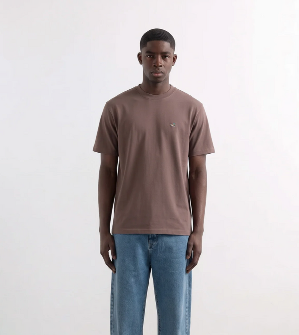 Edmmond Studios Duck Patch Plain Chocolate T-Shirt Herren braun