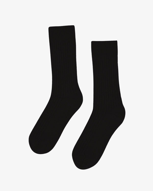 Colorful Standard Merino Wool Blend Socke - Deep Black