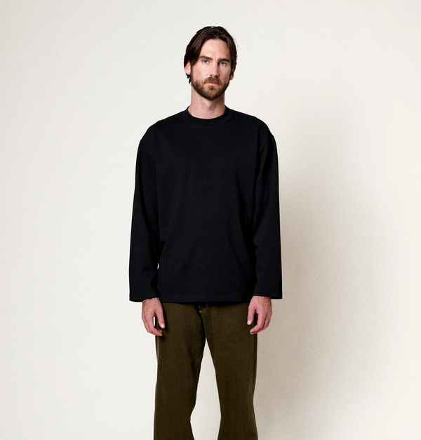 Homecore MKO Long Black Oversized Longsleeve Herren schwarz