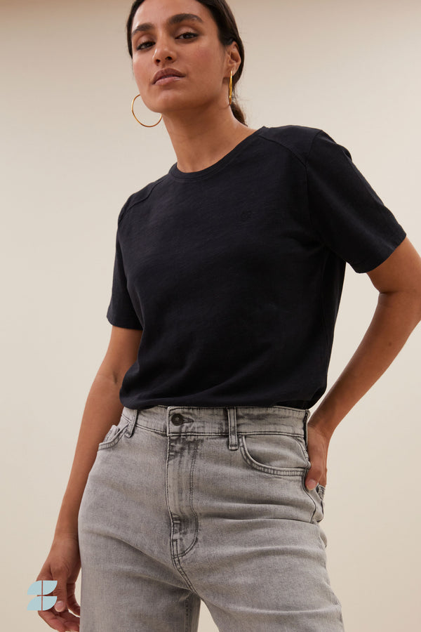 By-Bar Holy Logo Top Black Damen Shirt schwarz