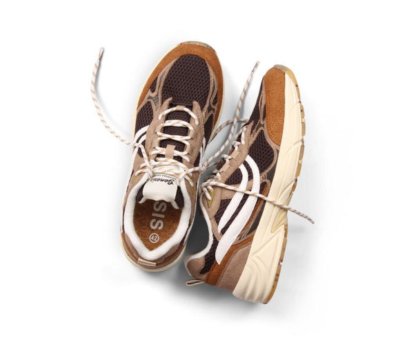 Genesis G-Eco 99 Spotted Sole Cognac Beige Grey Sneaker Unisex braun