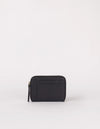 O MY BAG Robbie Wallet Soft Grain Leather Black Schwarz