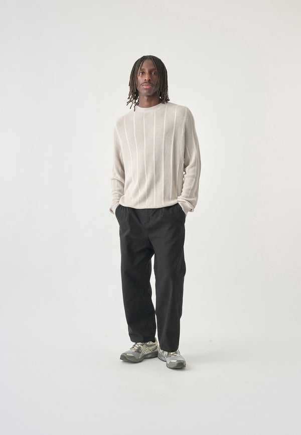 Cleptomanicx Parchment Chaser Sweater Herren creme