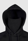 Cleptomanicx Mask Boxy Hooded Black Sweat Herren schwarz