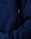 Faguo Lorge Denim Jacke Blau Herren Bio-Baumwolle blau