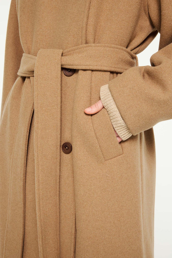 Elvine Milleah Wool Coat Damen Wollmantel Jacke camel