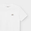 Dedicated Stockholm Race Bike EMB White T-Shirt Bio Baumwolle Shirt weiß