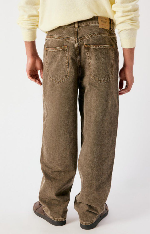 American Vintage Oshow Ballon Stone Brown Jeans Herren Steinbraun