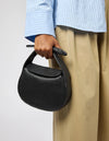 O MY BAG Coco Crossaint Black Soft Grain Leather Bag Handtasche Leder schwarz