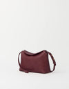 O MY BAG Sienna Mini Dark Cherry Soft Grain Leather Handtasche Leder kirschrot