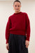 By-Bar Sonny Wine Rose Mohair Pullover Damen rot