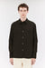 Elvine Ossian Poplin Deep Olive Herren Hemd oliv