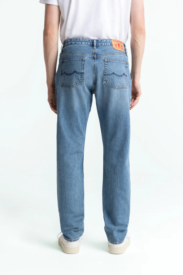 Kings Of Indigo Addo Atria Mid Used Jeans Tapered Leg Herren blau