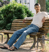 Dawn Vega Relaxed Denim Jeans Vintage Blue Hose Herren