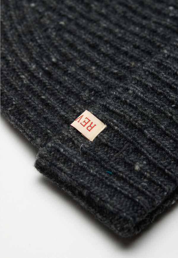 Revolution Melange Beanie Mütze Unisex schwarz