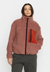 Selfhood Pocket Teddy Dustrose Damen Teddyjacke rosa