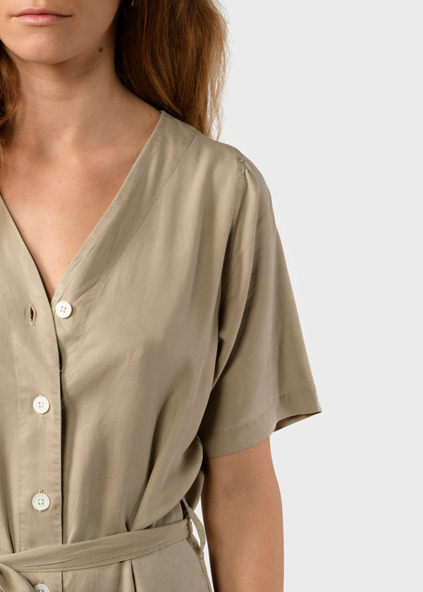 Klitmøller Marna Jumpsuit Damen Einteiler sand beige