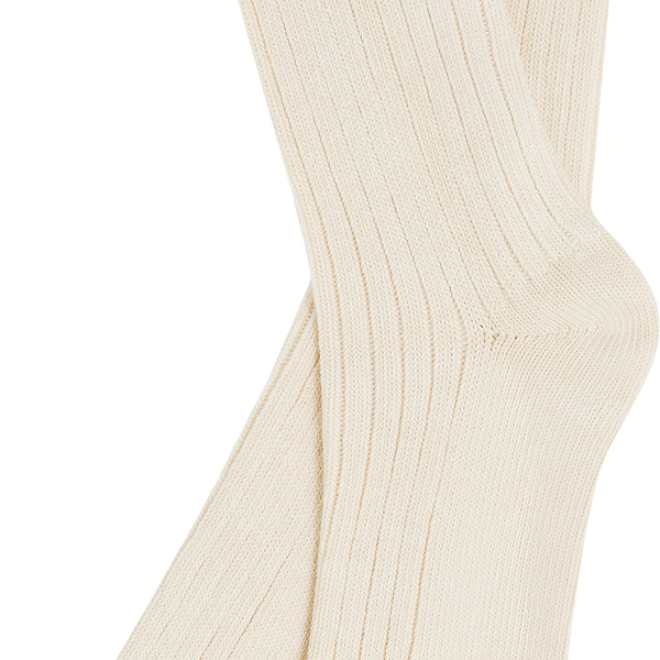 Bask in the Sun Txalupa Sock Ivory Unisex Bio Baumwolle creme