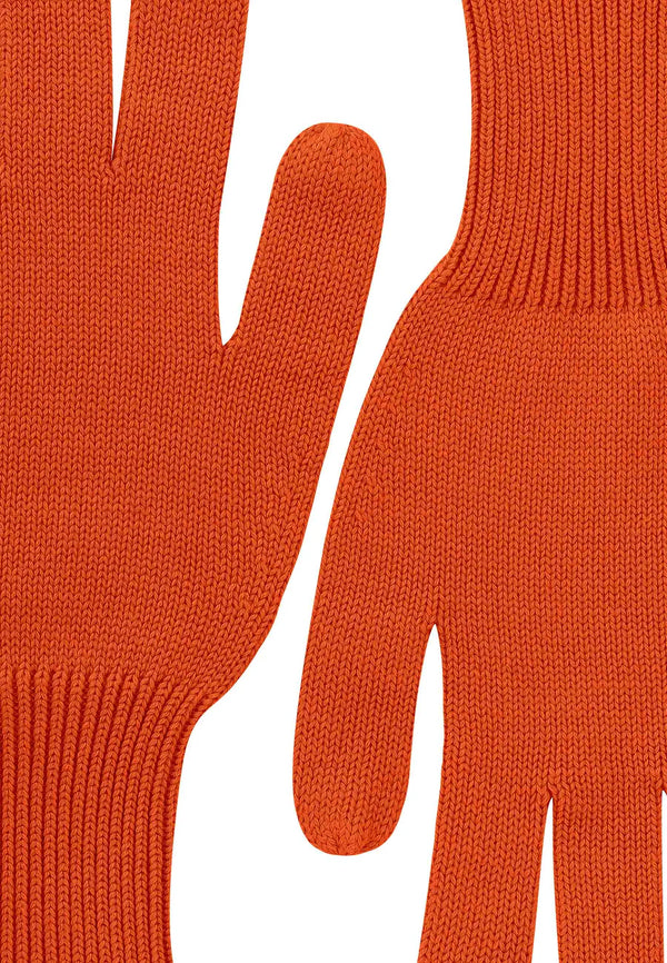 MELA Unisex Strick Handschuhe RISHI Orange Brick