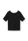 Lovjoi Arnelia T-Shirt Black Viskose Damen schwarz