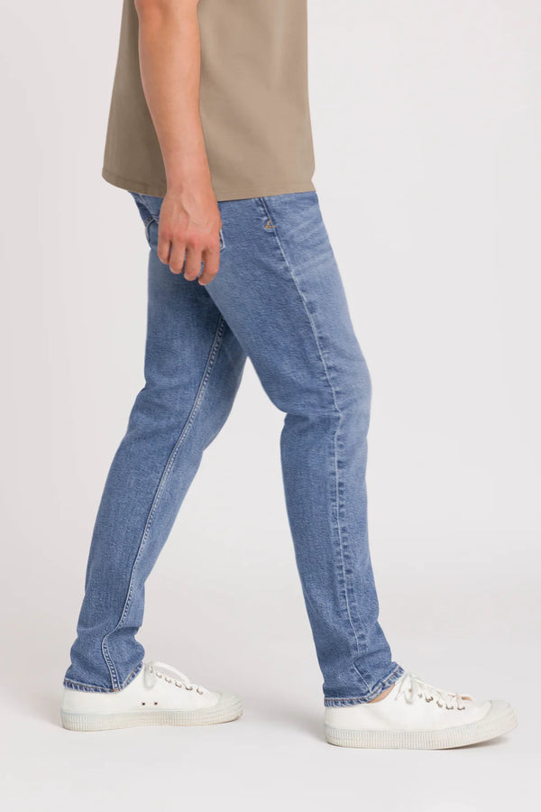 Kings Of Indigo Chales Sander Mid Used Blue Jeans Herren Five Pocket blau
