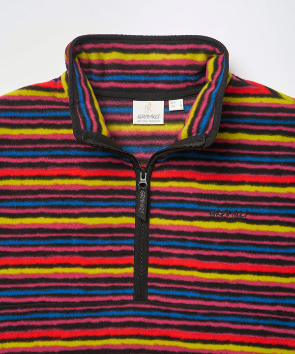 Gramicci Thermal Fleece Pullover Multi Stripe Herren Quarter Zip multi