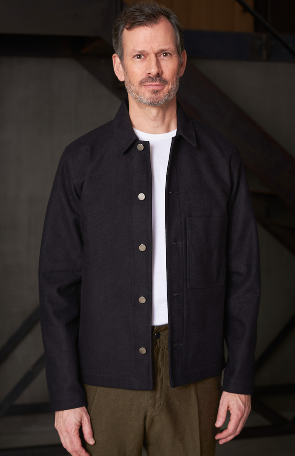 About Companions Asir Eco Moleskin Jacke Herren schwarz