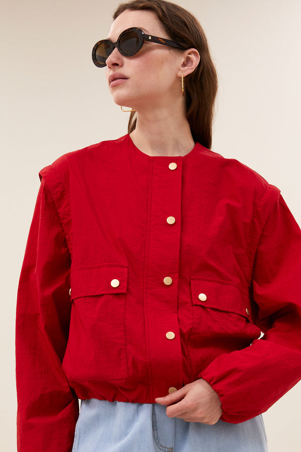 By-Bar Maggie Zip Jacket Jacke rot