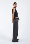 Dr. Denim Erin Top Retro Black Crop Top Denim Damen schwarz