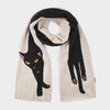 Dedicated Rossberga Long Cat Scarf Vanilla White Schal weiß