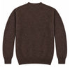 Harley of Scotland Shetland-Pullover Herren Dunkelbraun meliert