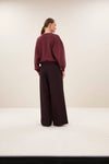 By-Bar Malyn Logo Sweater Burgundy Crush Damen Pullover rot