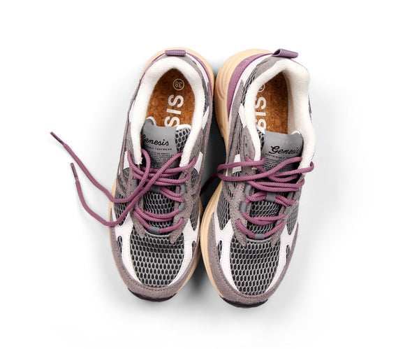Genesis G-Eco`99 Multi Mesh Sneaker grau-lavender