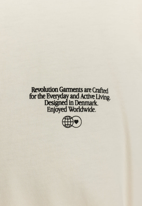 Revolution Offwhite Oldscool Streetview Backprint T-Shirt Herren weiss