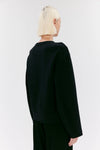 Elvine Alba Cropped Sweatshirt Damen Pullover schwarz