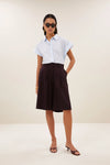 By-Bar Dark Wine Finn Bermuda Shorts Damen dunkelrot