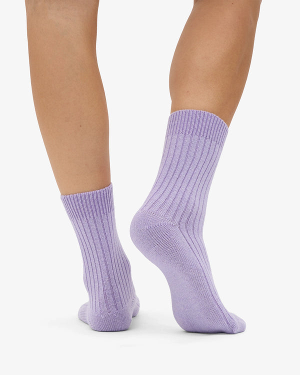 Colorful Standard Merino Wool Blend Socke - Soft Lavender