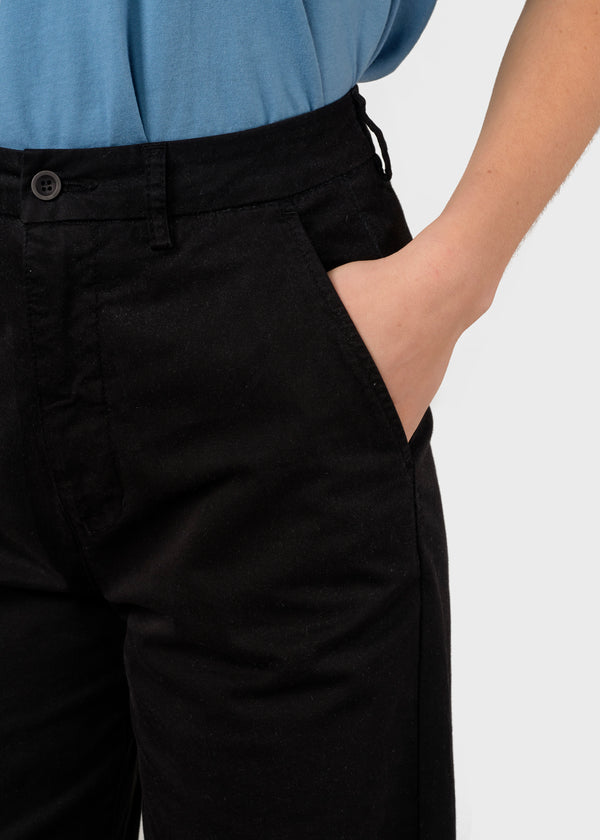Klitmøller Lydia Pants Black Damen High Waist Hose schwarz